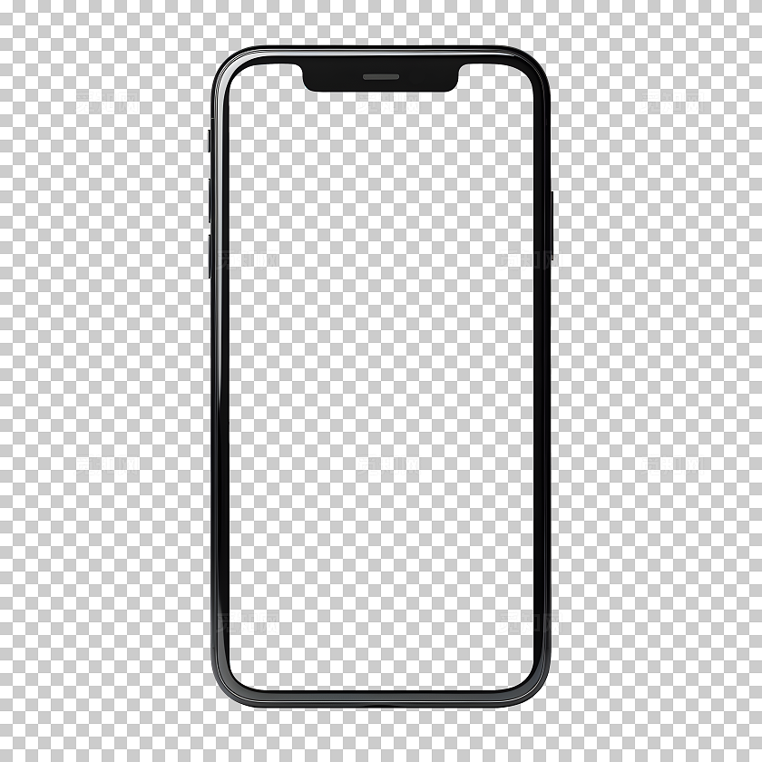 白色透明简约手机样机