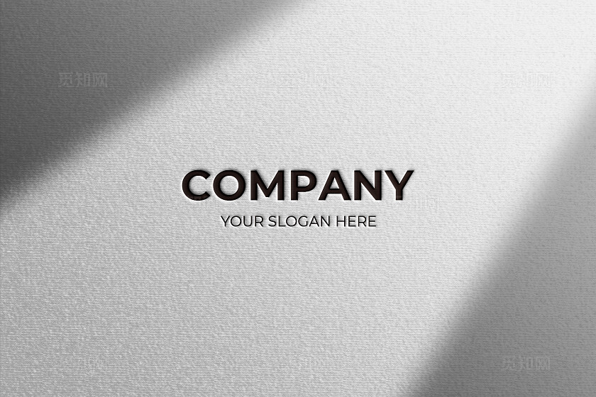 白色简约卡片样机