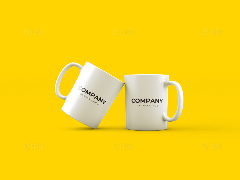 白色简约杯子样机