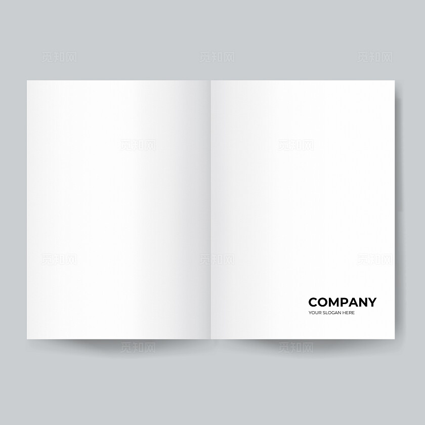 白色学习图书书本画册样机