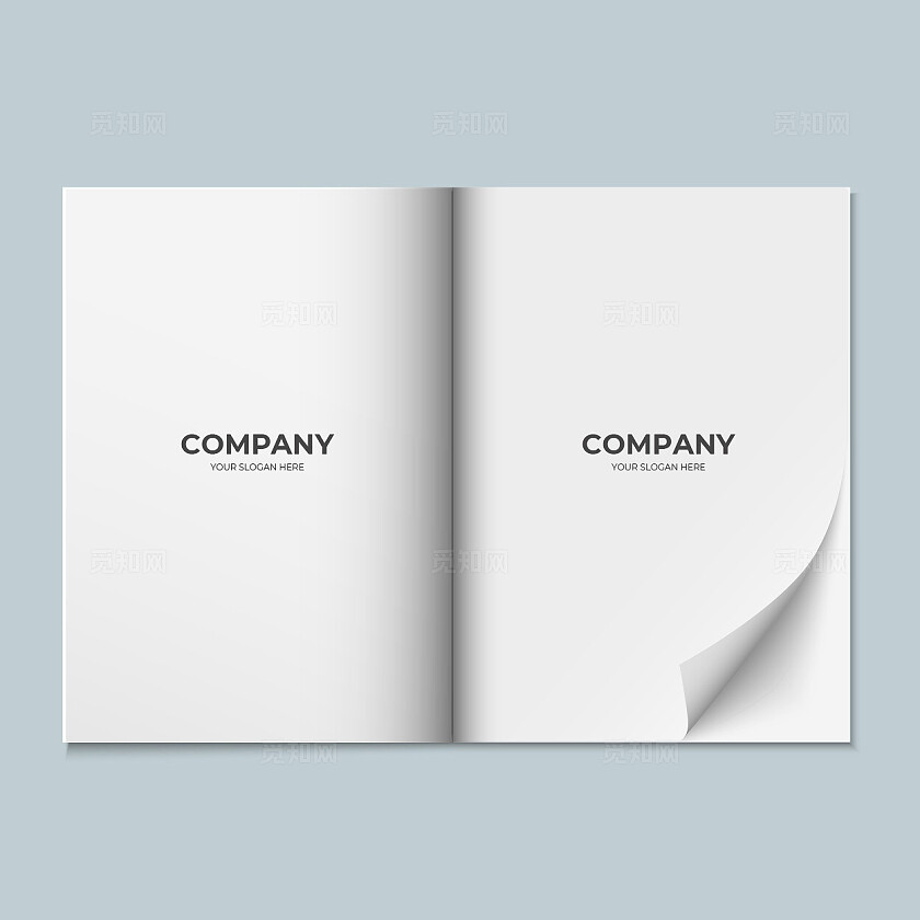  白色学习图书书本画册样机