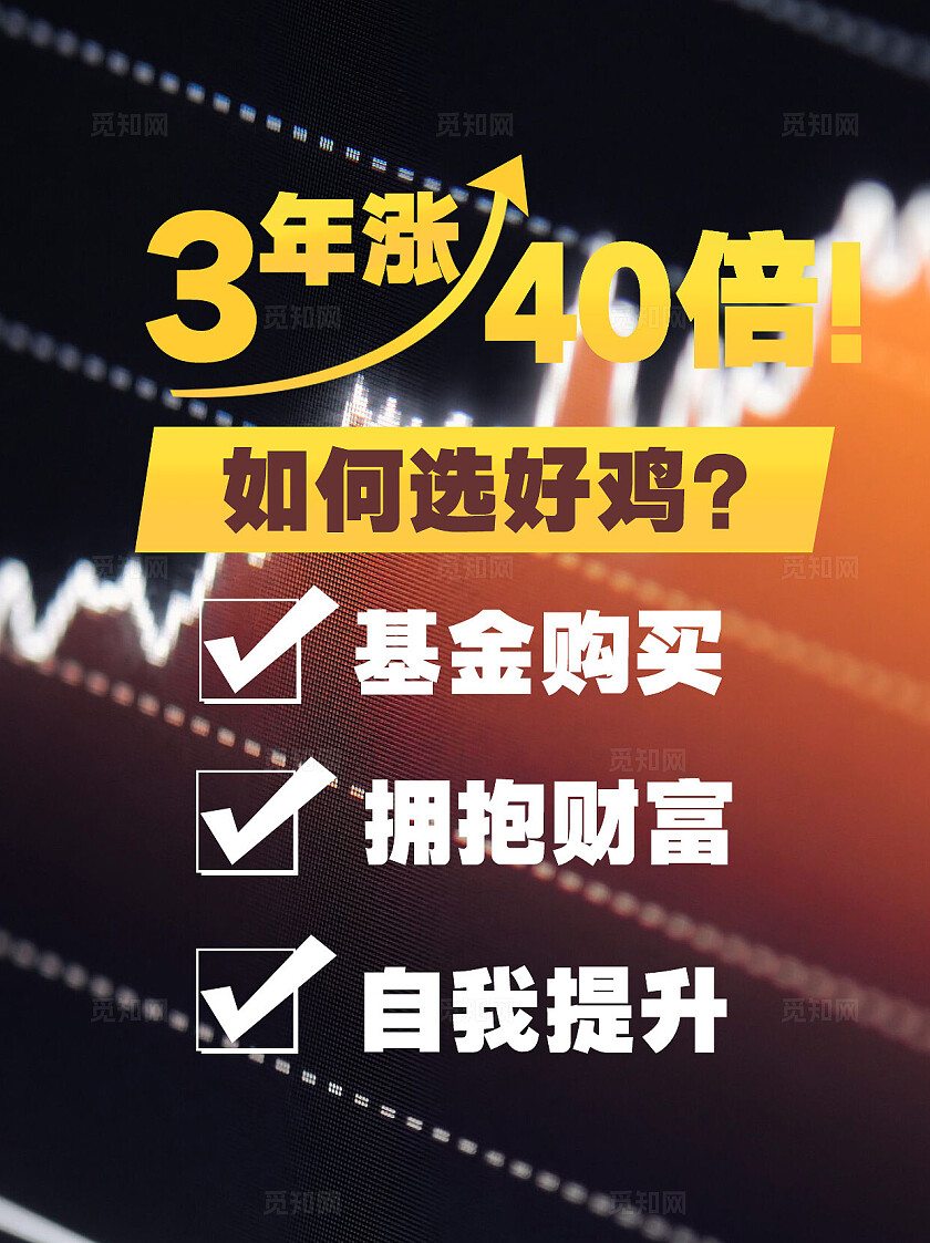 简约大气2024基金购买小红书海报模板小红书封面