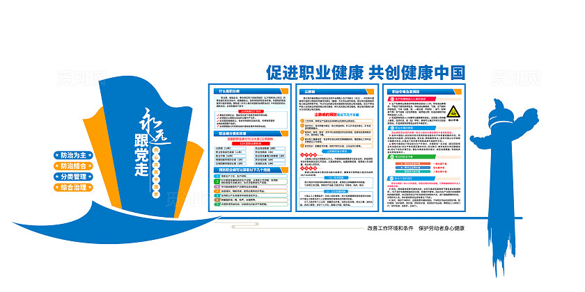 职业病防治法宣传周文化墙全国《职业病防治法》宣传周文化墙