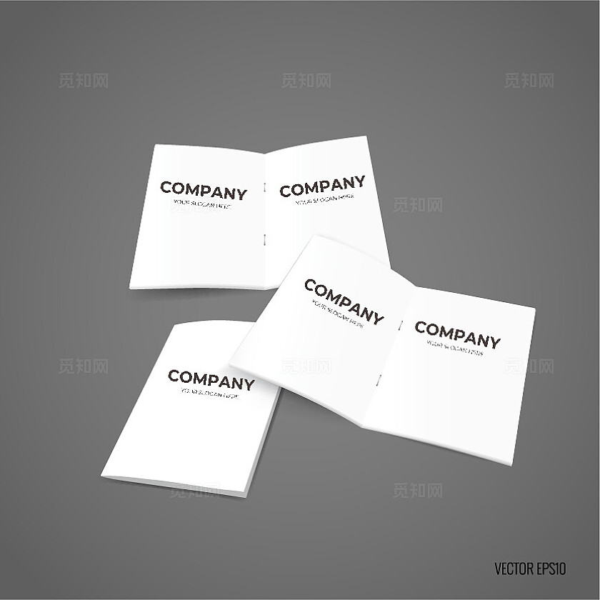 样机简约书本画册样机