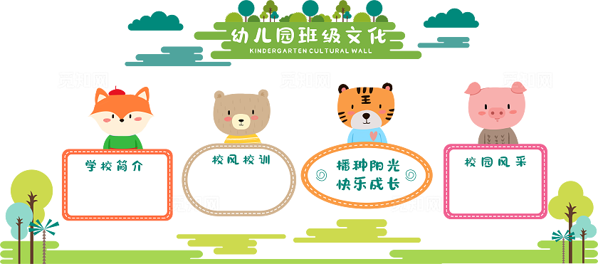 校园文化墙幼儿园班级文化文化墙