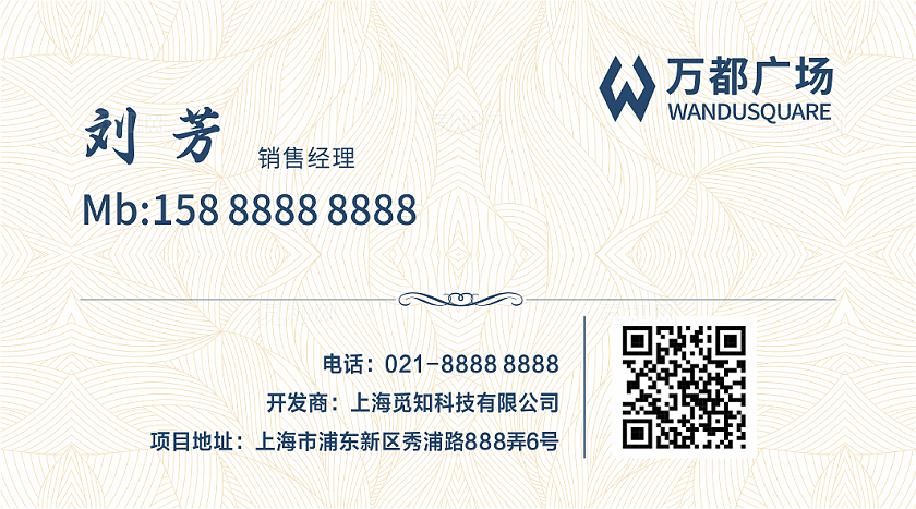 简约线条大气名片 模板