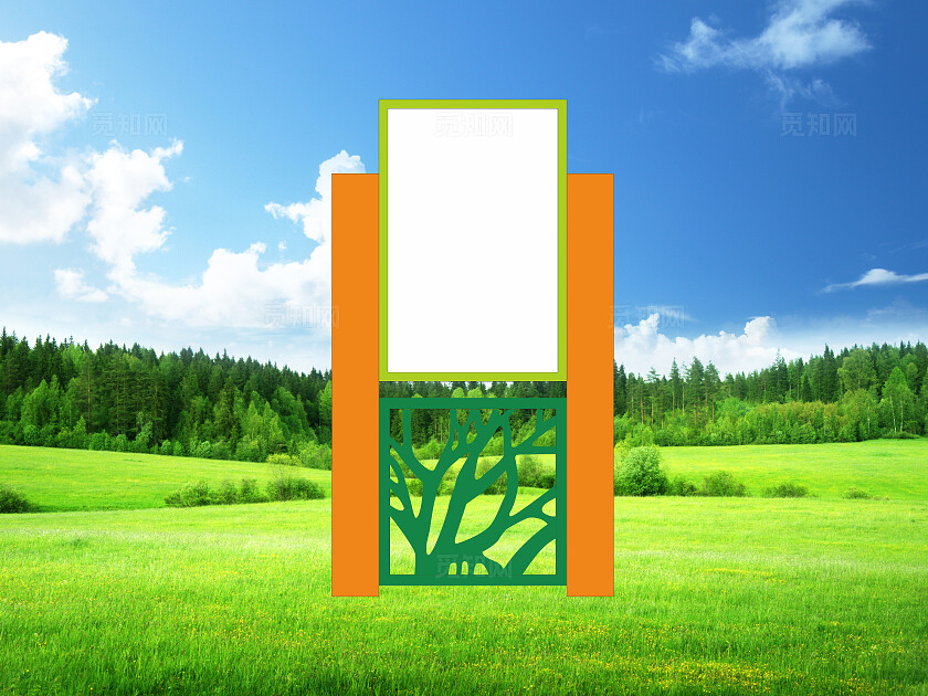 户外广场公园社区雕塑3D文化墙