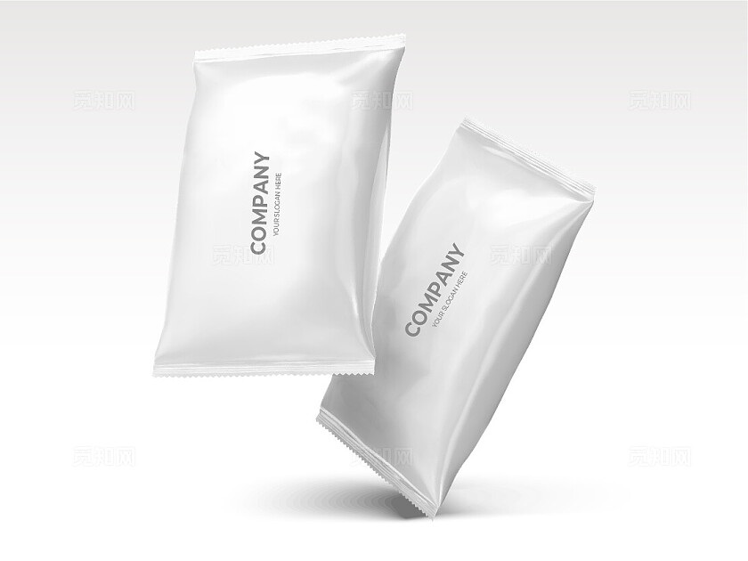 白色简约包装袋样机