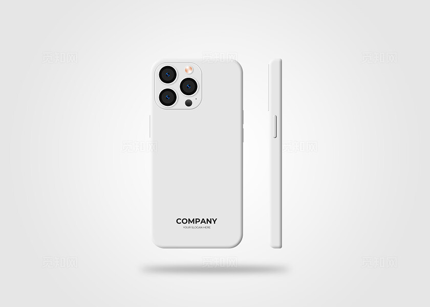 白色手机壳LOGO样机