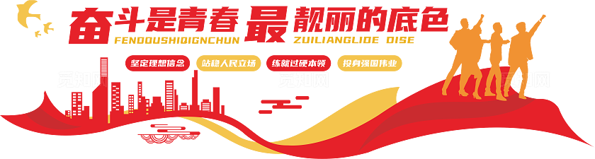 五四青年节文化墙