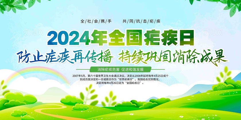 2024年全国疟疾日活动主题展板