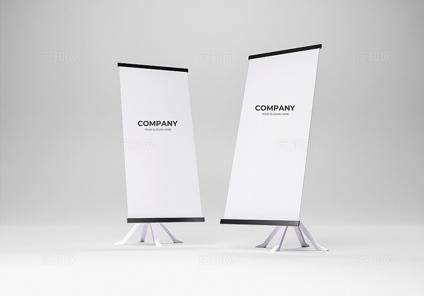 展架定制LOGO样机模板宣传