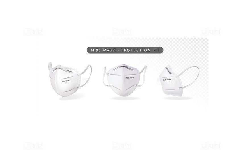白色口罩定制LOGO样机模板宣传