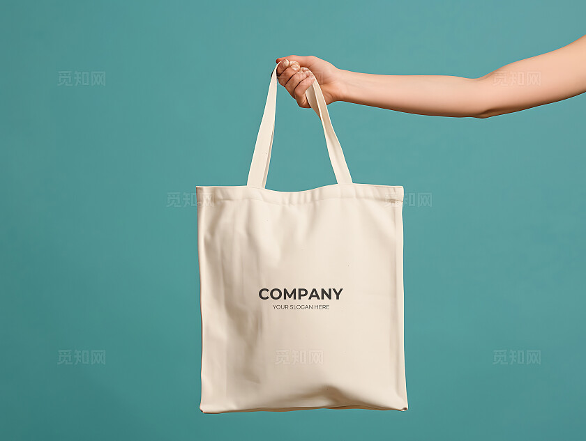 白色帆布包LOGO样机模板宣传