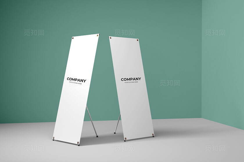 LOGO易拉宝展架样机模板宣传