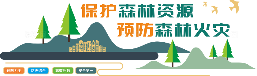 保护森林文化墙森林防火