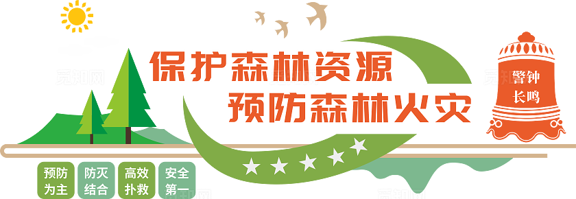 保护森林文化墙森林防火