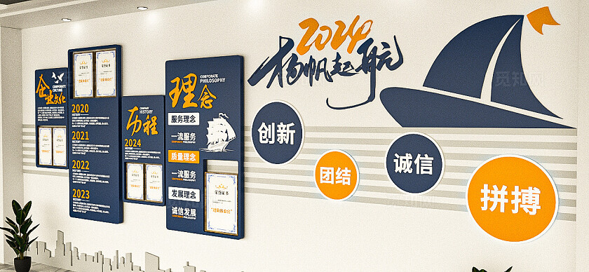 企业历程文化墙企业文化墙3d文化墙