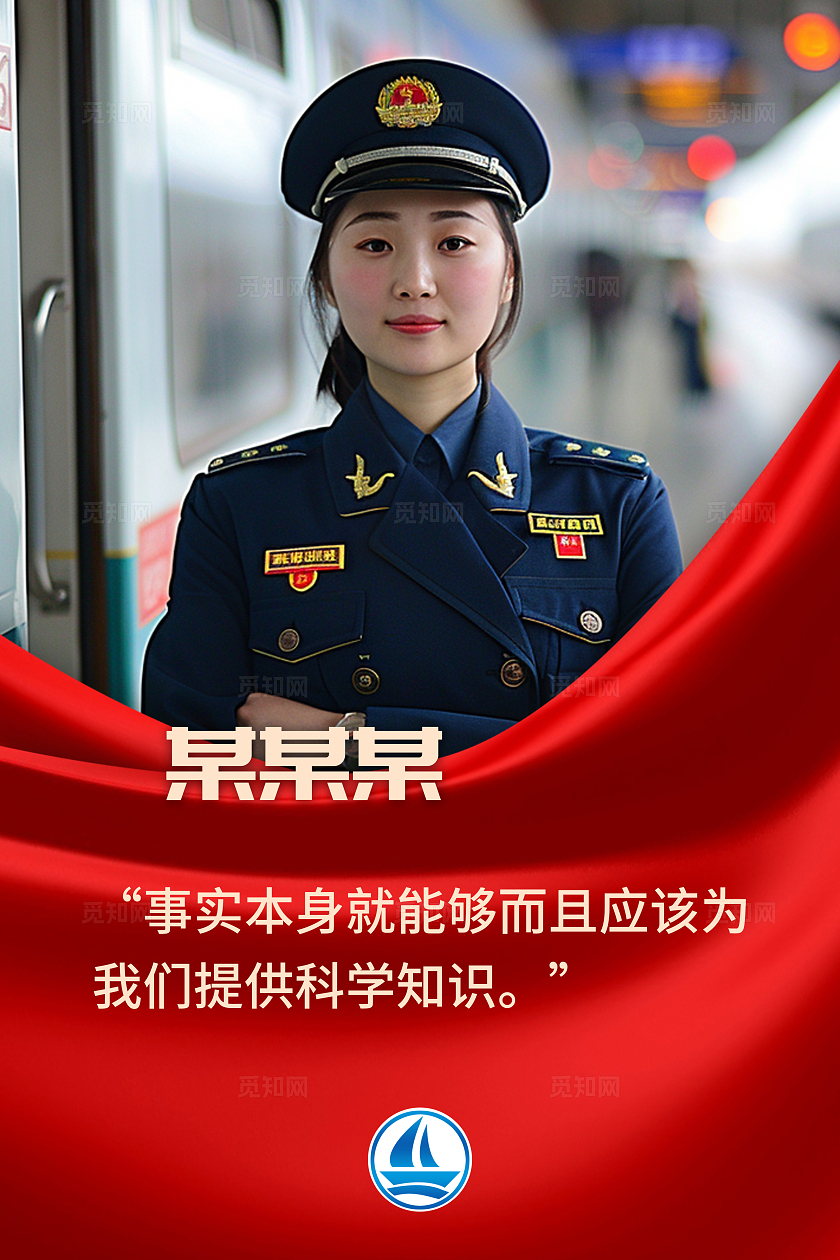 红色简约科学家简介功勋模范人物套图