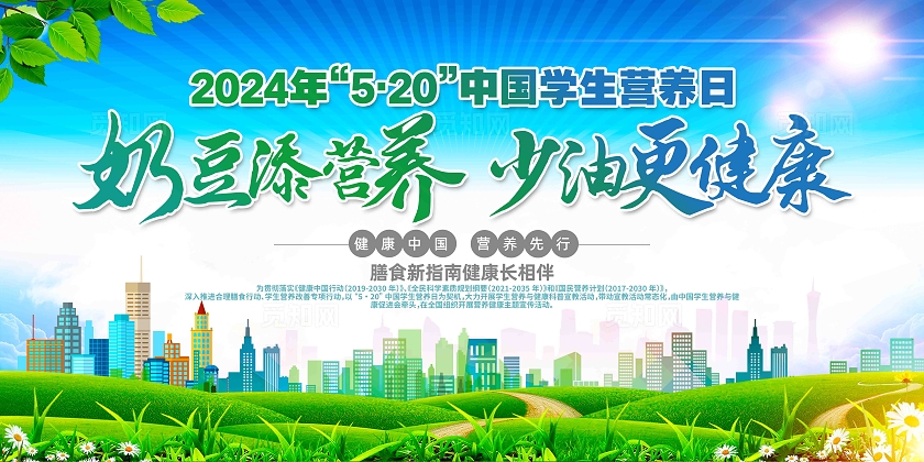 2024年全国学生营养日活动主题宣传展板