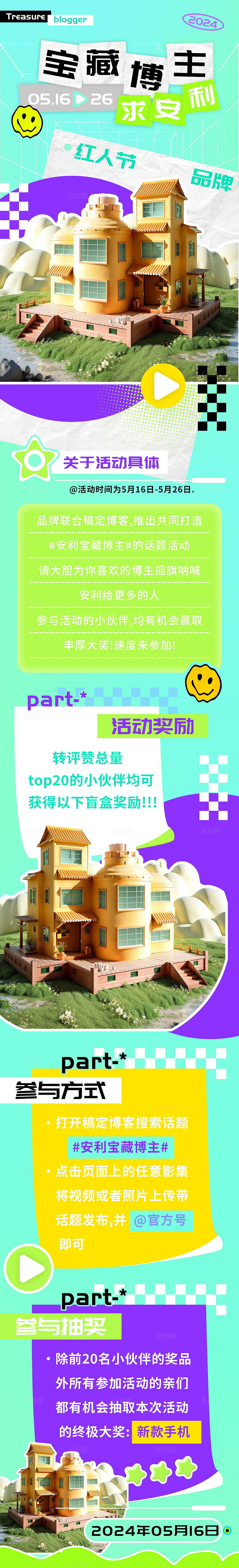 宝藏博主旅游安利话题长图