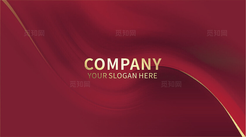 红色高端大气时尚地产名片 企业名片 单位名片