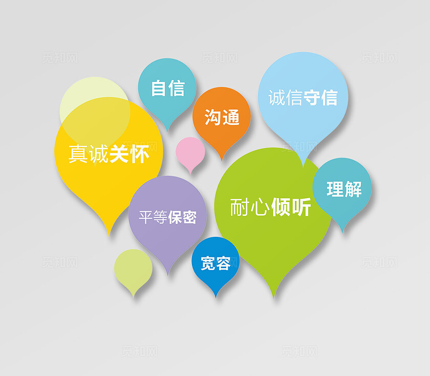 简约清新心理咨询室 心灵驿站文化墙 心理健康室心理辅导室