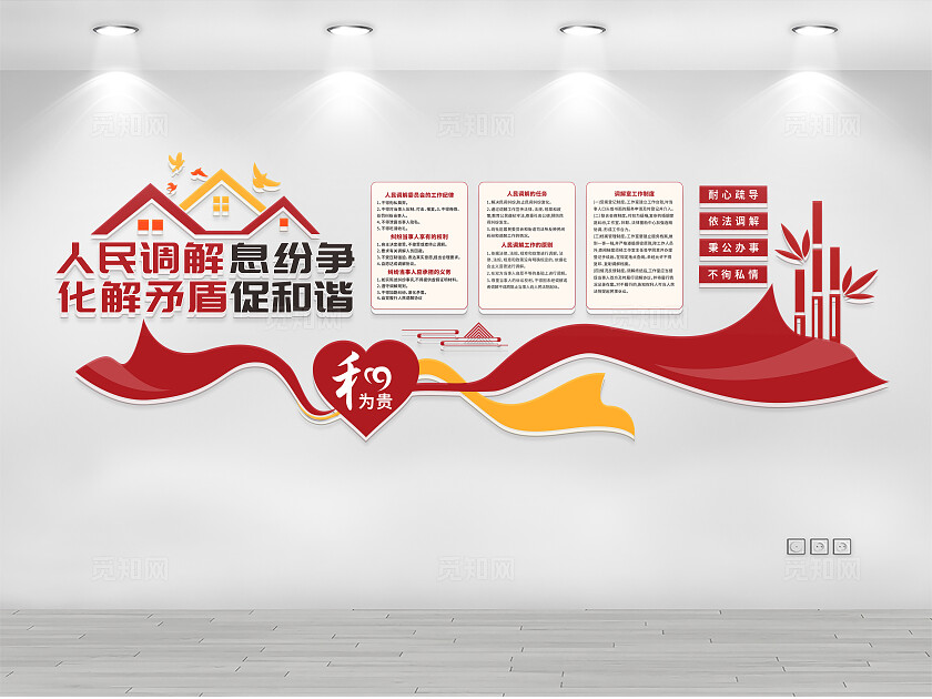 人民调解文化墙人民调解室