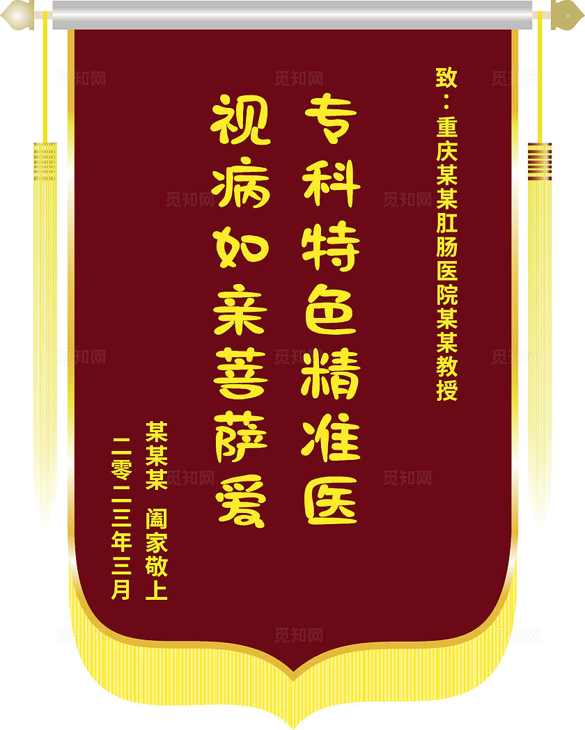 红色大气2024锦旗