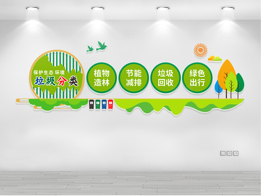 垃圾分类人人有责文化墙