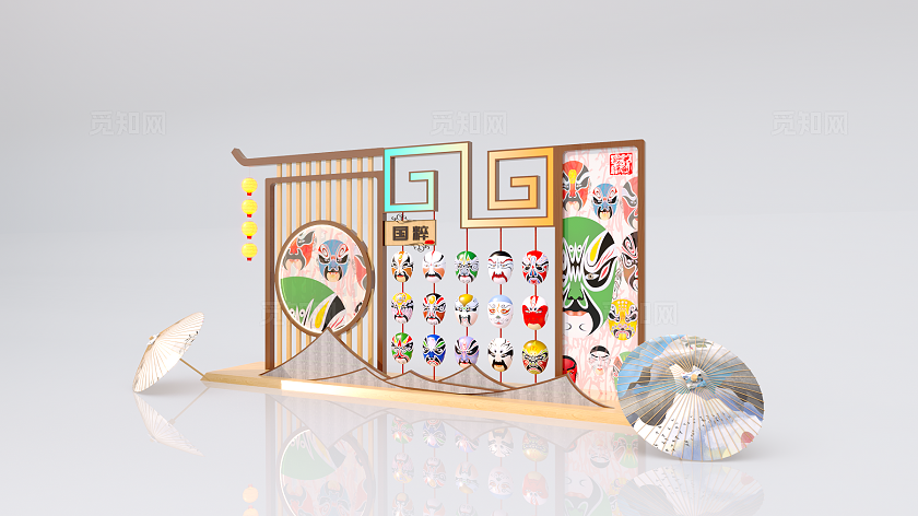 国粹文化艺术节合影DP打卡点美陈