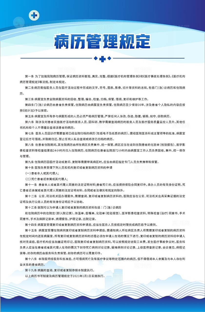 蓝色大气2024医务科工作职责