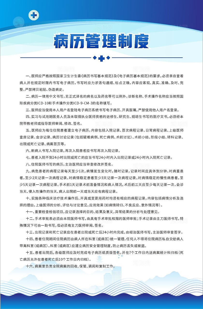 蓝色大气2024医务科工作职责