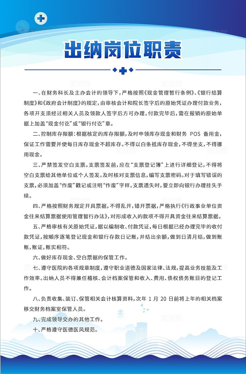 蓝色大气2024医院综合办公室管理制度