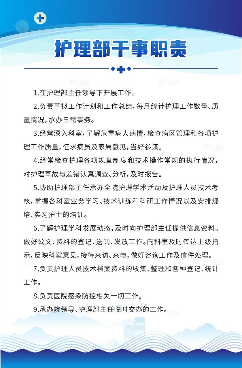 蓝色大气2024病房护士长职责