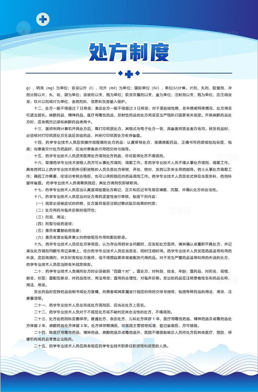 蓝色大气2024处方制度