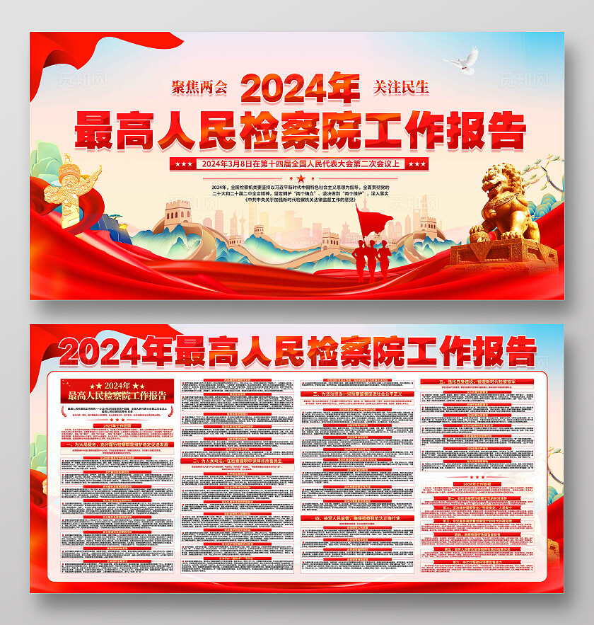 人民检察院工作报告展板