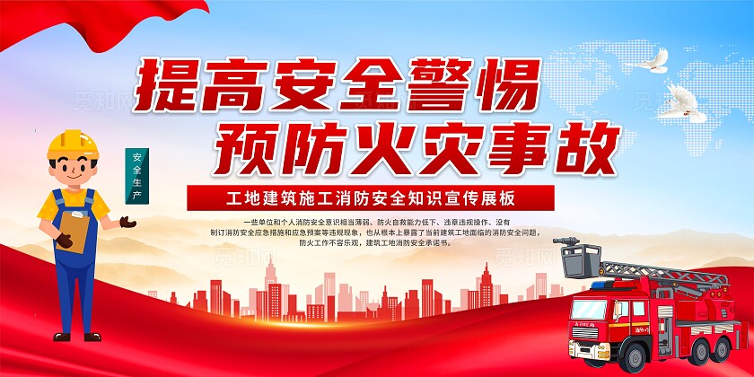 工地消防展板