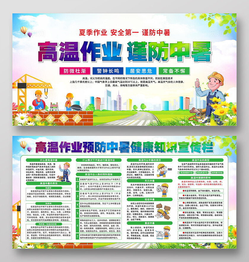 高空作业安全展板