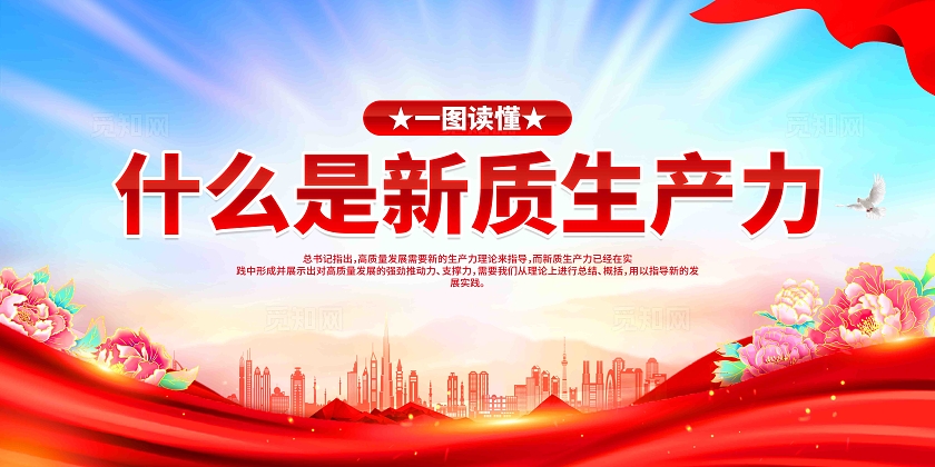 一图读懂什么是新质生产力党建展板