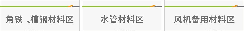 绿色简洁工厂区位标签门牌