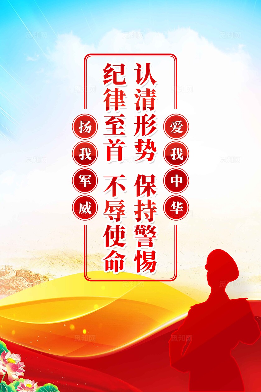 强军梦新时代强军目标部队军队化海报党建展板