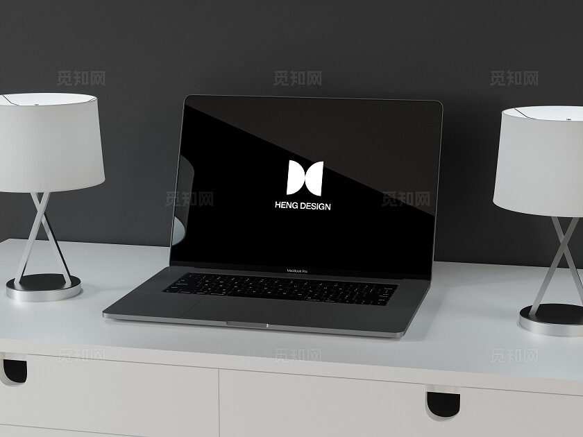 高级简约笔记本电脑样机
