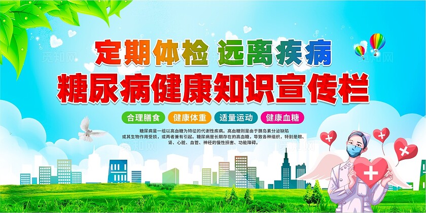 预防糖尿病展板