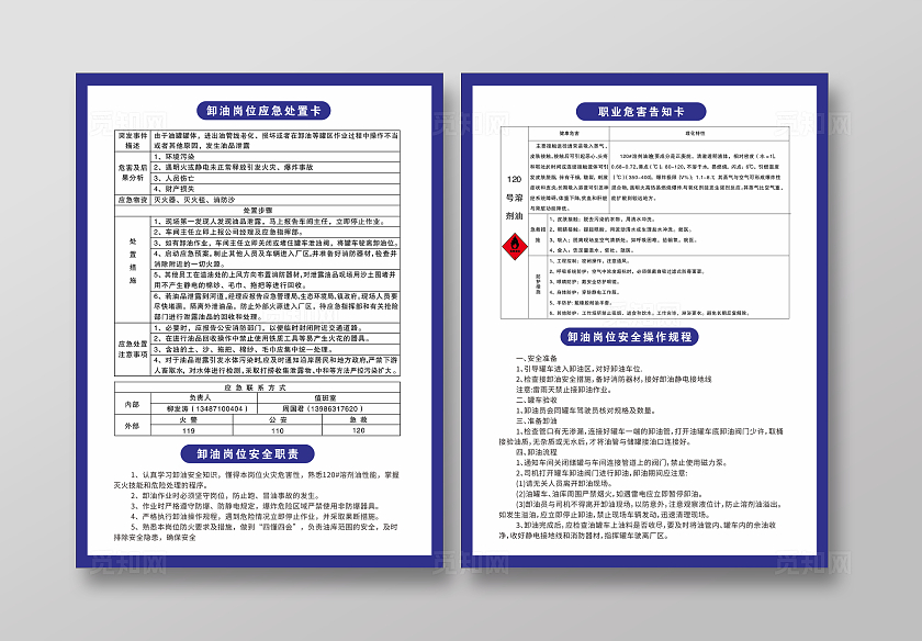 简洁加油站安全知识宣传提示
