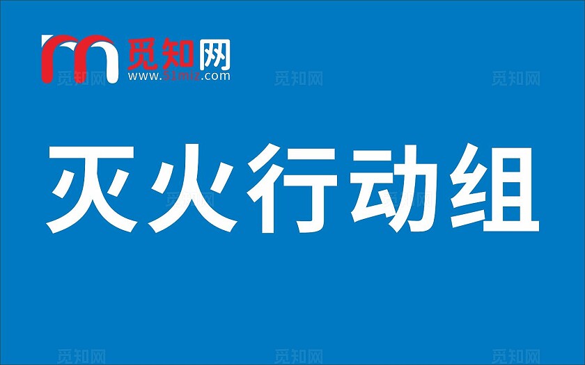 蓝色设备动力组灭火行动组疏散引导组全防护组通讯组救护组手举牌