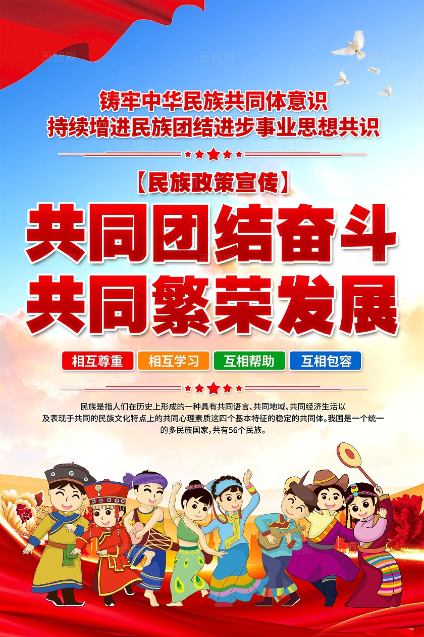 民族团结海报