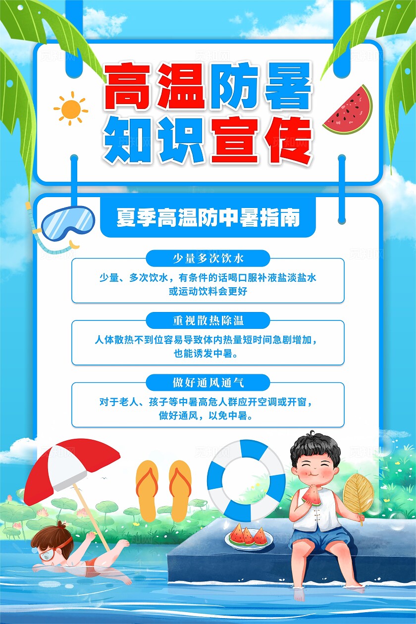 高温防暑海报