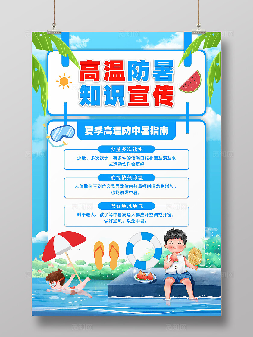 高温防暑海报