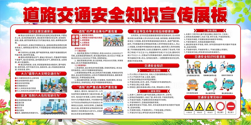 交通安全展板